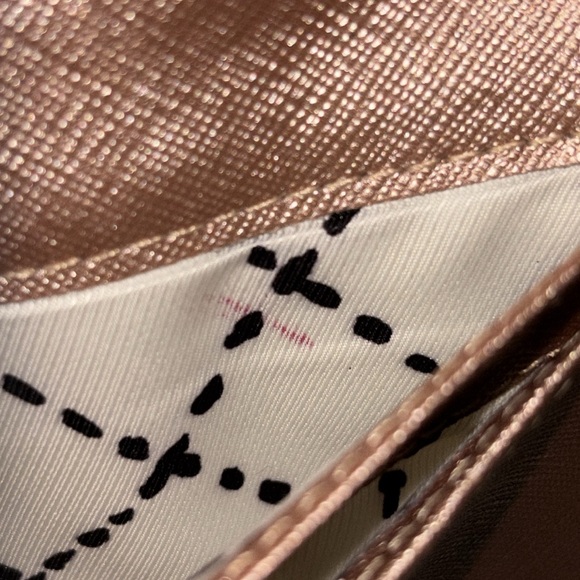 Kate Spade Metallic Rose Gold Wallet - Picture 7 of 10